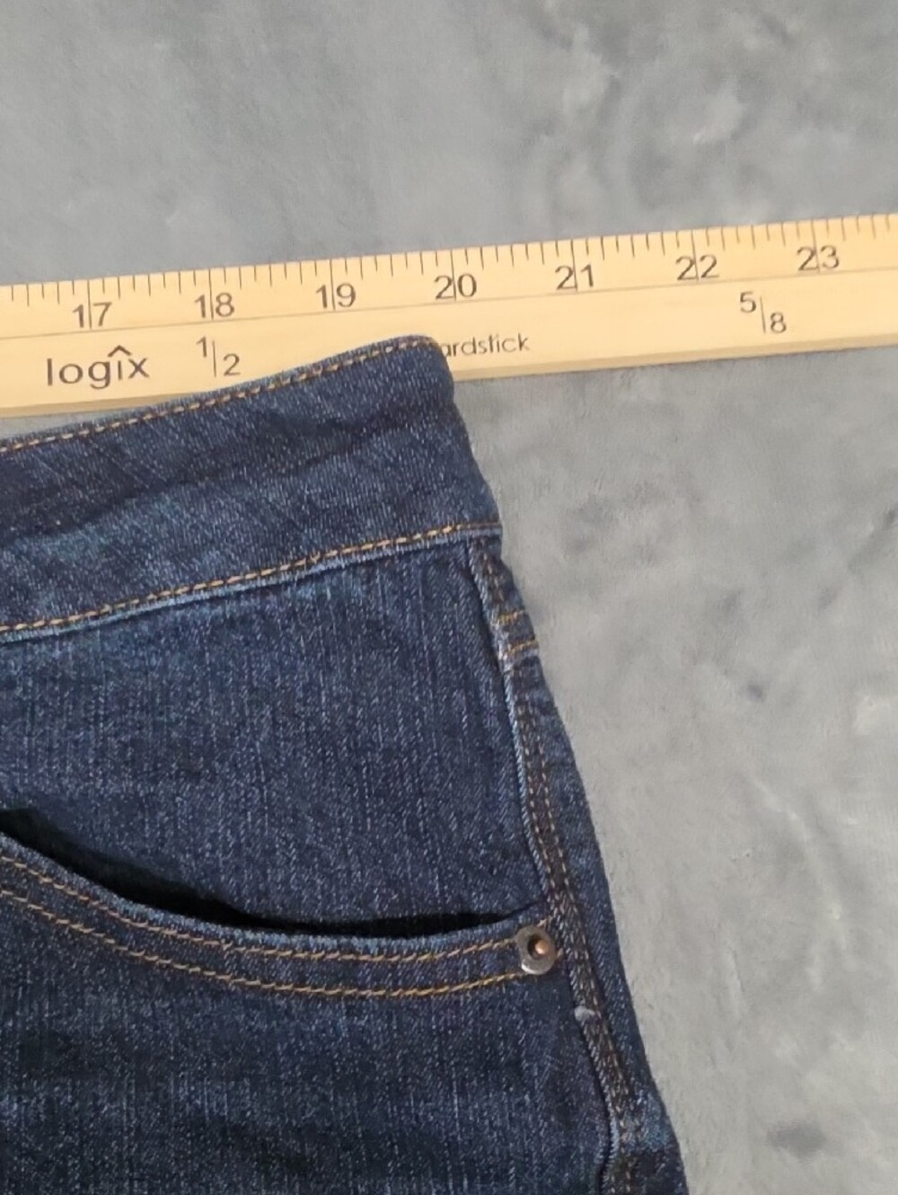 Natural Reflections Women's Dark Indigo Flare Jeans 18W - Picture 6 of 9